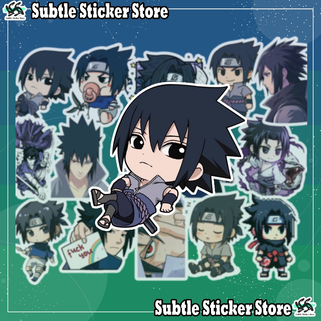 [Naruto] - Set 10/15 Sticker Sasuke | Sasuke Uchiha anime/manga naruto ...