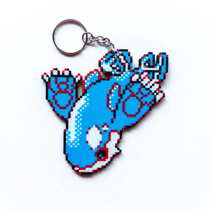 Pixel Art Style Pokemon Kyogre Keychain 3D printed | Shopee Philippines