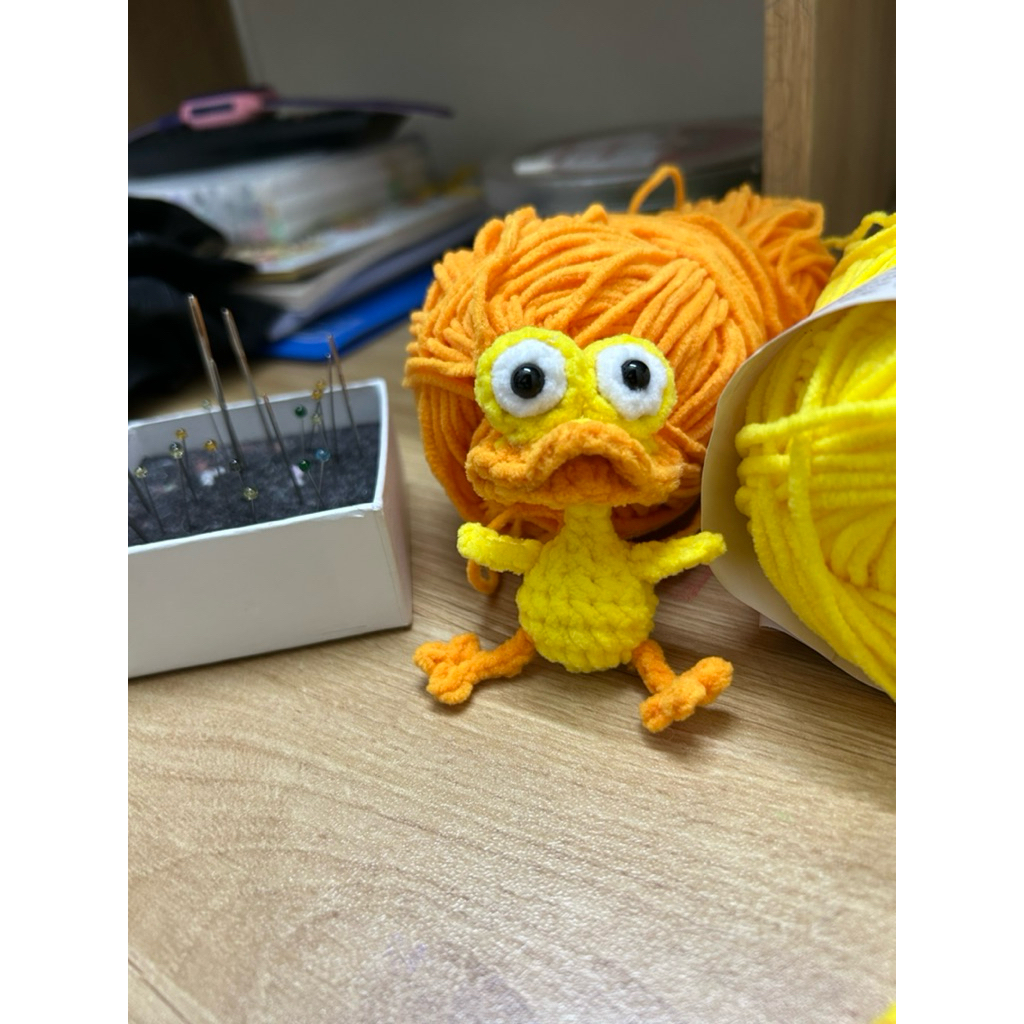 Hey yellow duck keychain (handmade wool hook) | Shopee Philippines