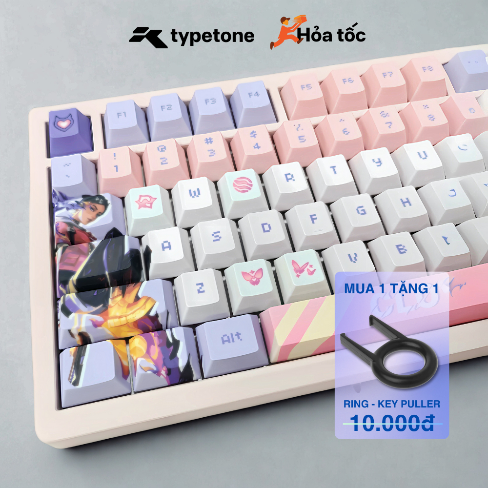 Clove Valorant Keycap – PBT 1.7mm Thick – Cherry Profile – 130 Dye-sub ...