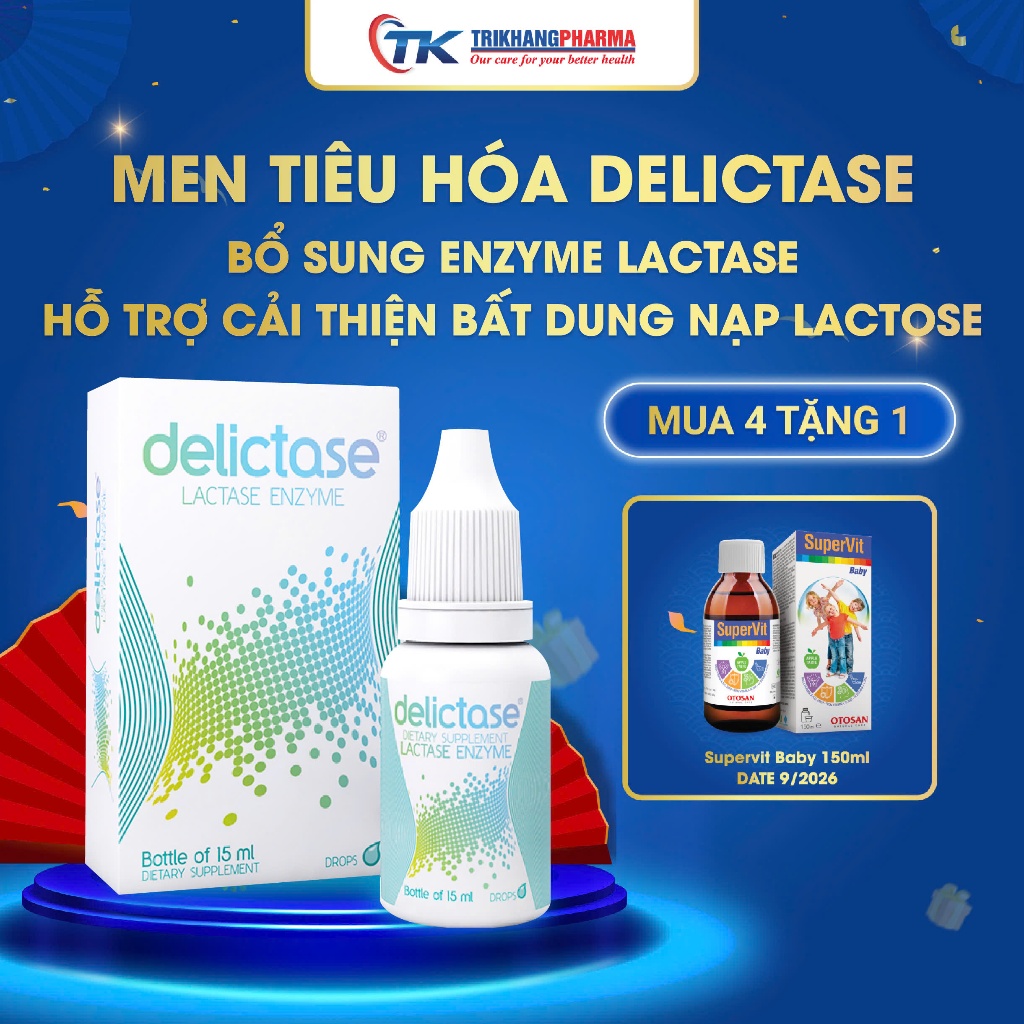 Delictase Digestive Enzyme – Supports milk digestion, reduces ...