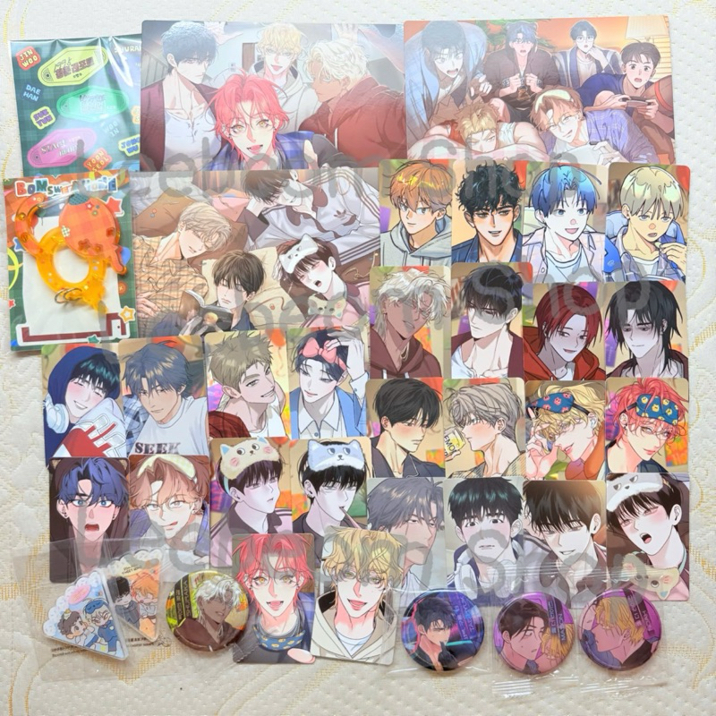 Bomtoon 2026 calendar with many photocards, top bot bomb manhwa bl ...