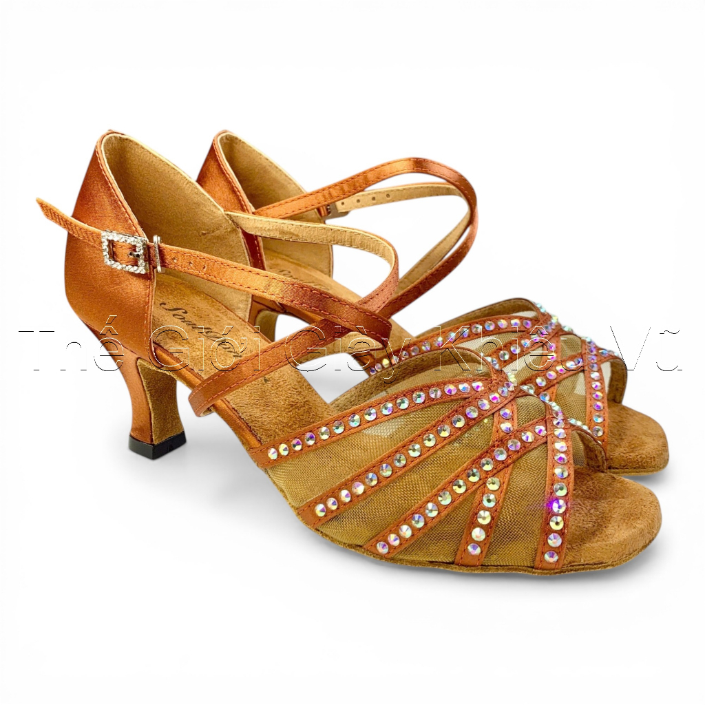 JigFoo Women's Dancesports Latin Dance Shoes 178902 Heel 6.5cm ...