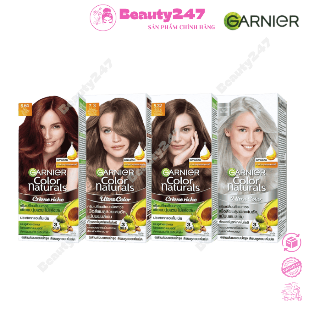 Garnier Color Naturals Ultra Colors hair dye cream box, fashionable ...