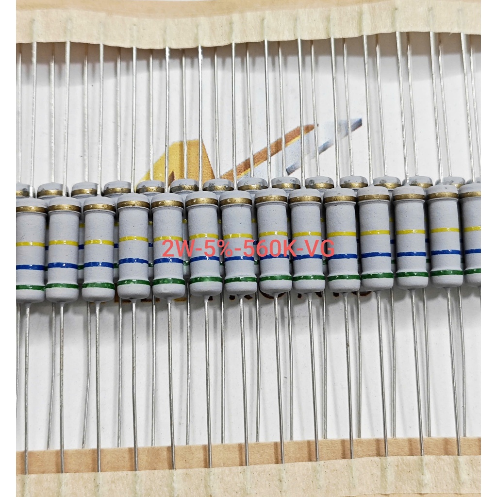 (Combo of 10) Resistor 2W 500,000ohm error 5% High quality paper ...