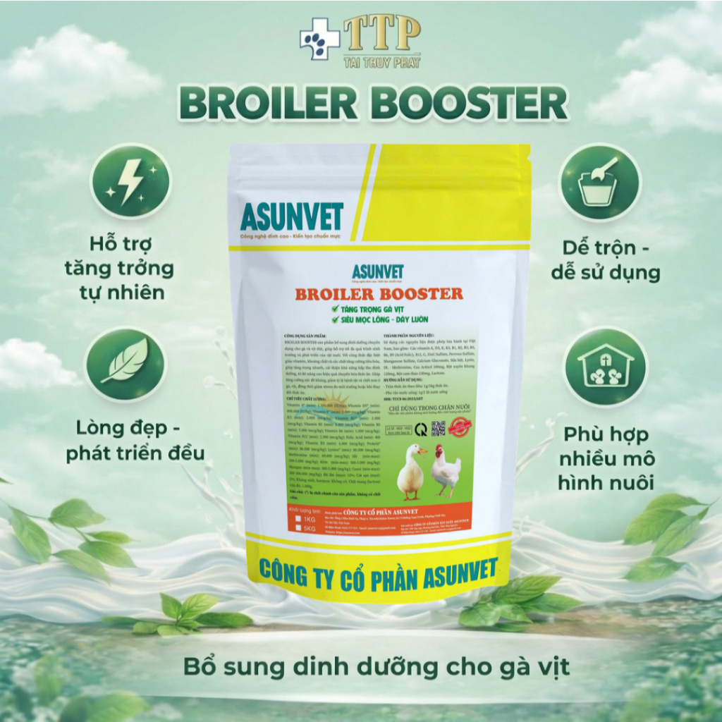 Broiler Booster Asunvet 1KG| Nutritional supplement for chickens and ...