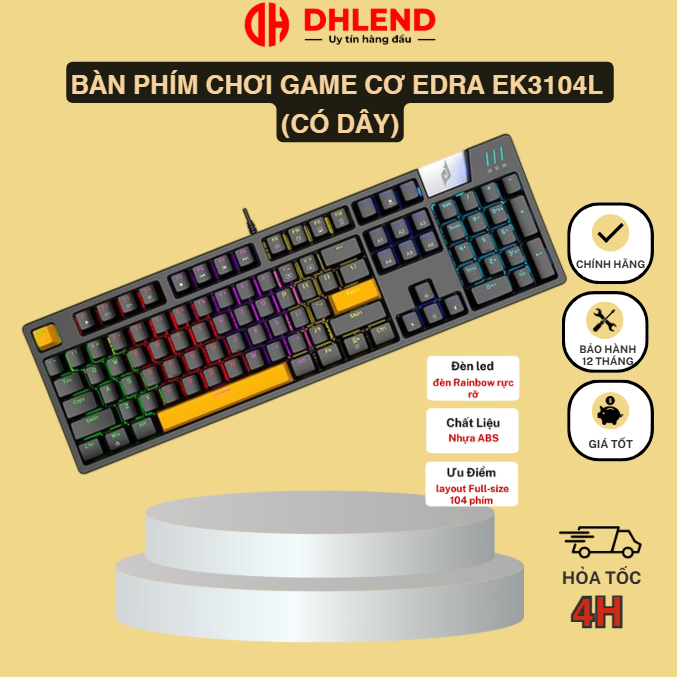EDRA EK316 mechanical gaming keyboard (wired) | Shopee Philippines
