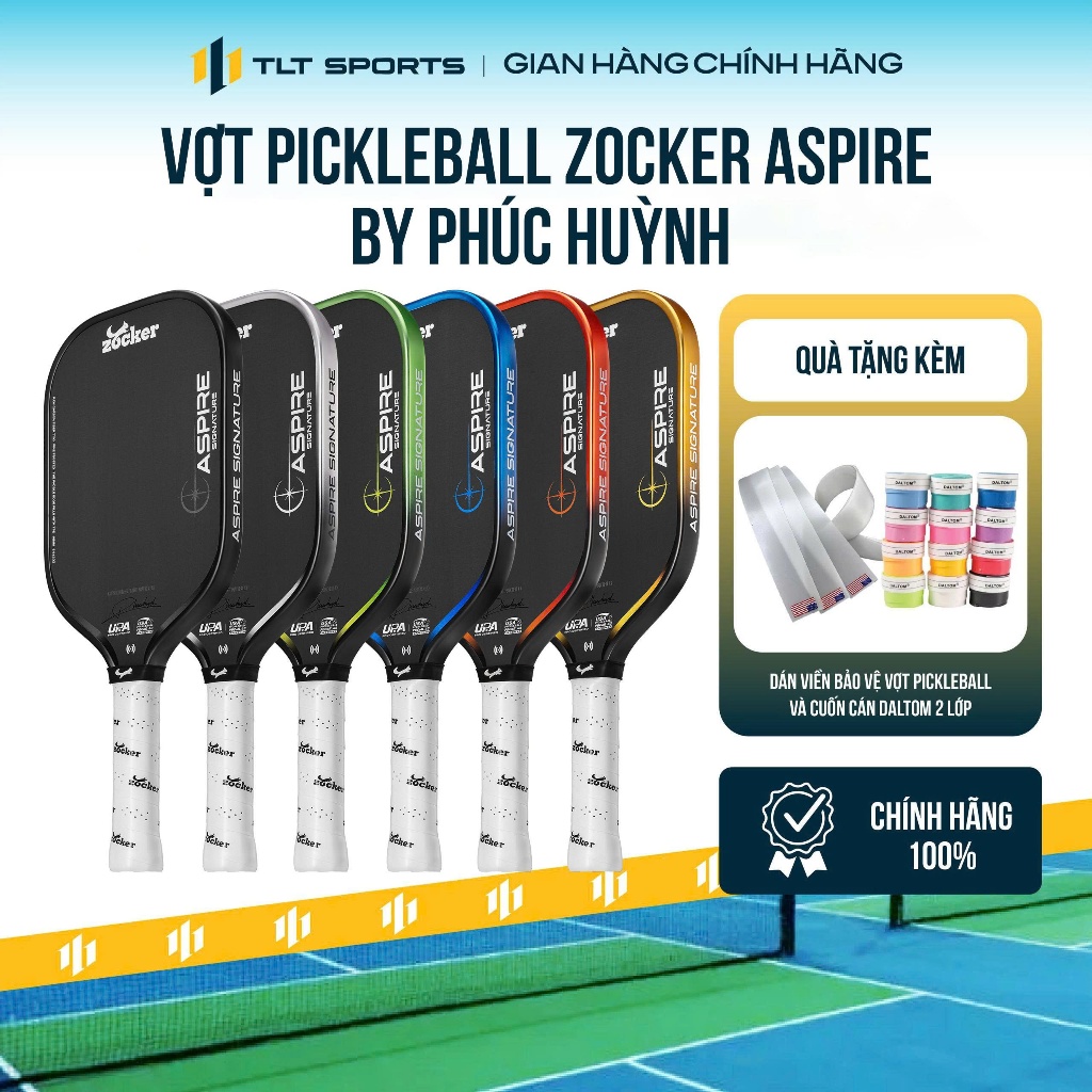 Zocker Aspire Pickleball Paddle — Power, Control, Spin