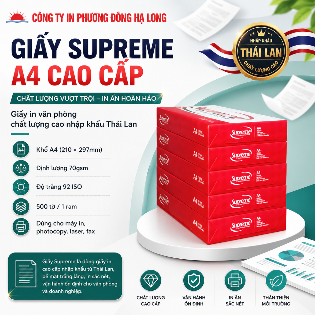 1 Ram SUPREME A4 Paper - Office Printing Paper - Photo Paper | Shopee ...
