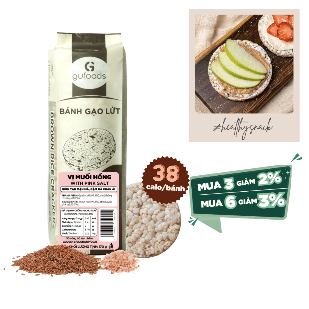 GUfoods brown rice diet cake - No oil frying, No sugar, Macrobiotic ...