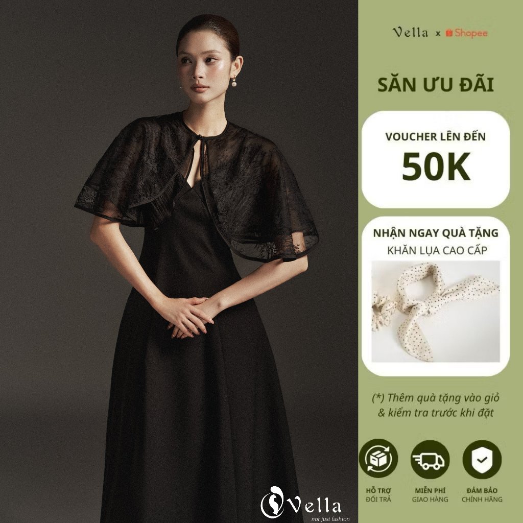 ELLA Dress - 2-strap flared cocktail Dress & lace gown for parties and ...