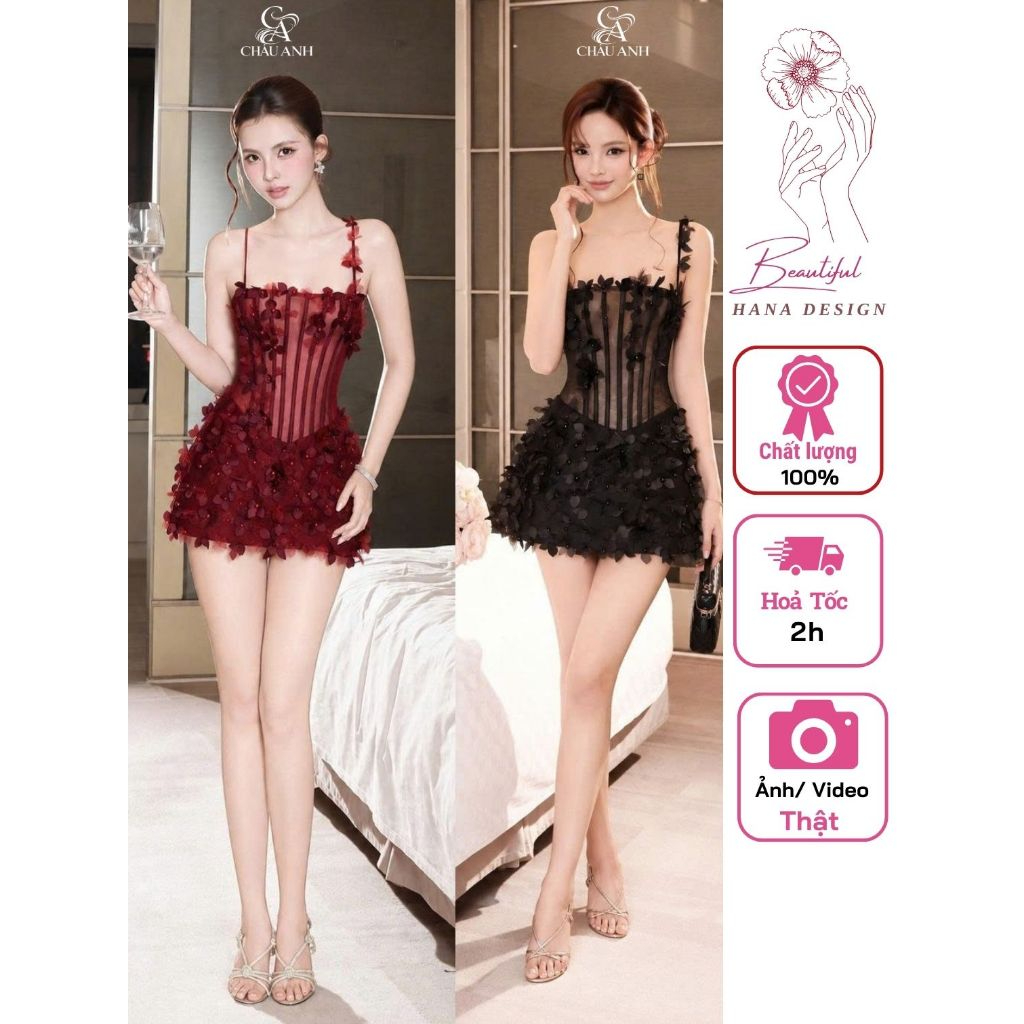2-String Corset Dress with 3D Embossed Flowers, Flared Lady's Flare for ...