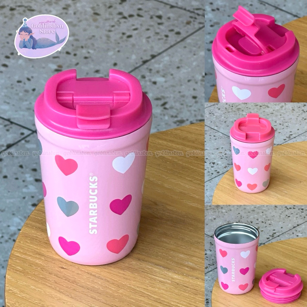 Starbucks Authentic - Pink Heart Tumbler (355ml) | Shopee Philippines