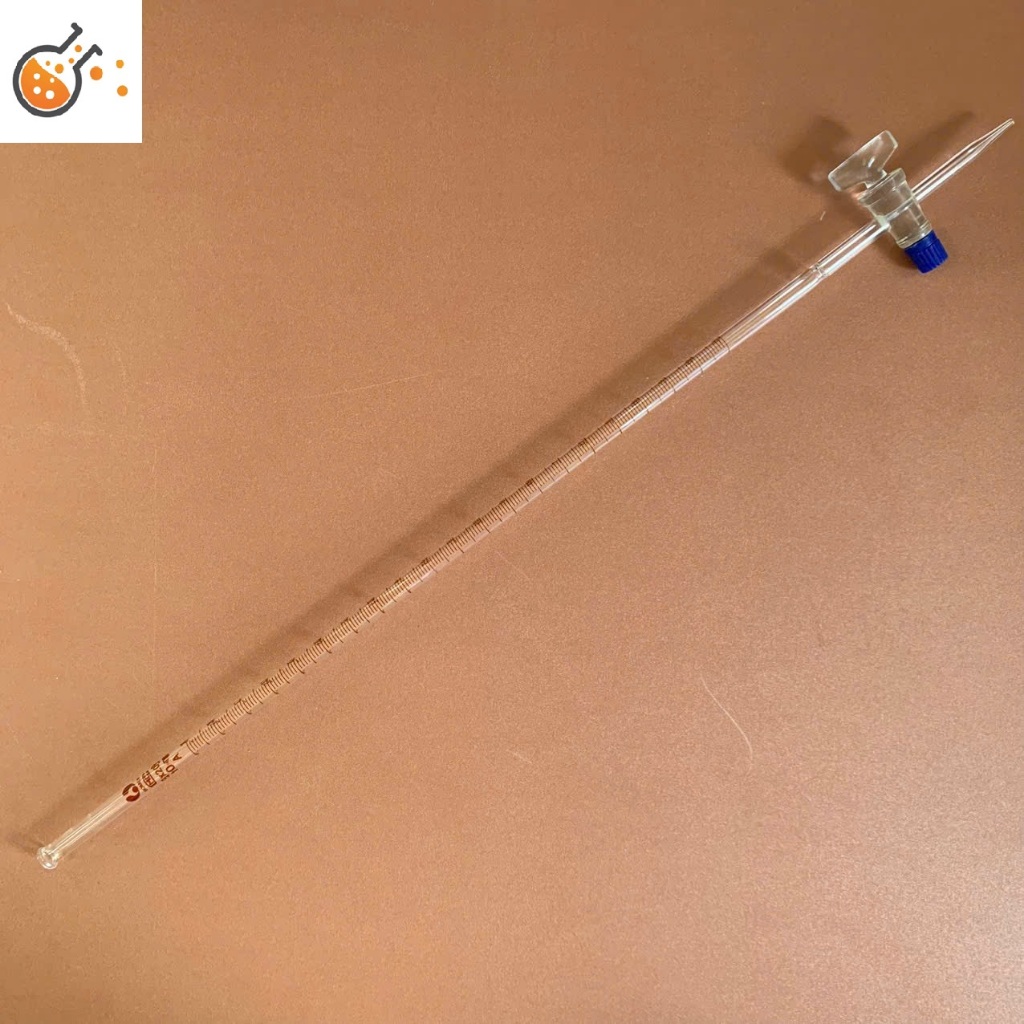 White glass burette 10ml-25ml-50ml - bomex glass lock | Shopee Philippines