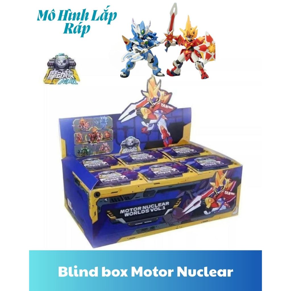 Motor Nuclear Blind Box Series AoBing Nezha Mini Assembly Model (Can be ...