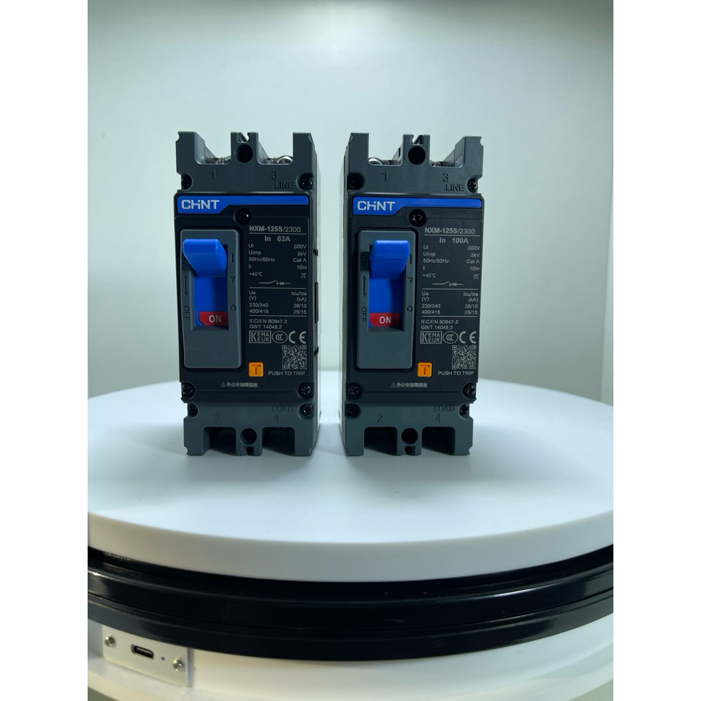 [Genuine Chint Aptomat Chinl Block 2P NXM-125S/2300 63A 100A | Shopee ...