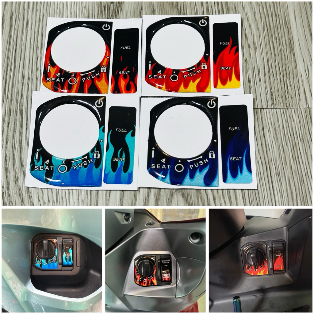 3M Reflective Embossed Plastic Sticker, Smartkey Honda V2 Lock Sticker ...