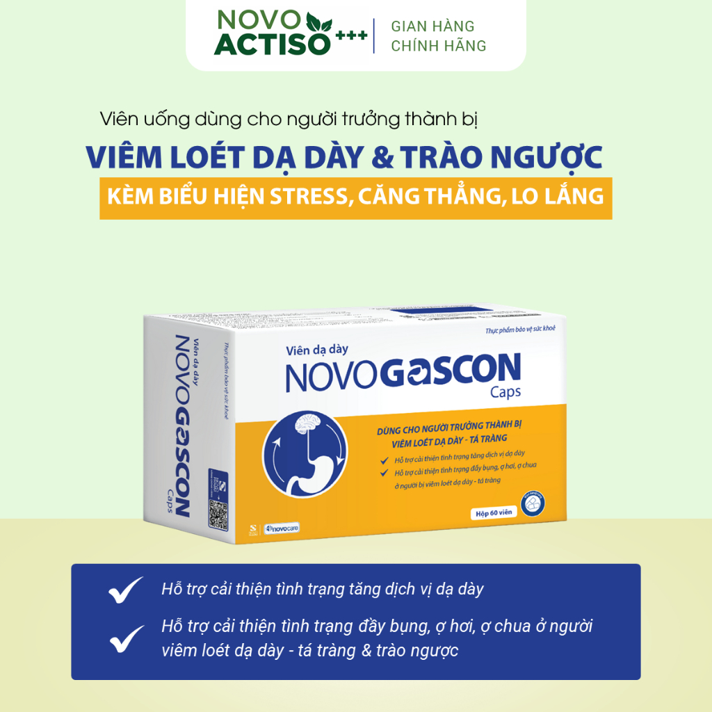 Novogascon Caps stomach tablets - Supports the reduction of gastric ...