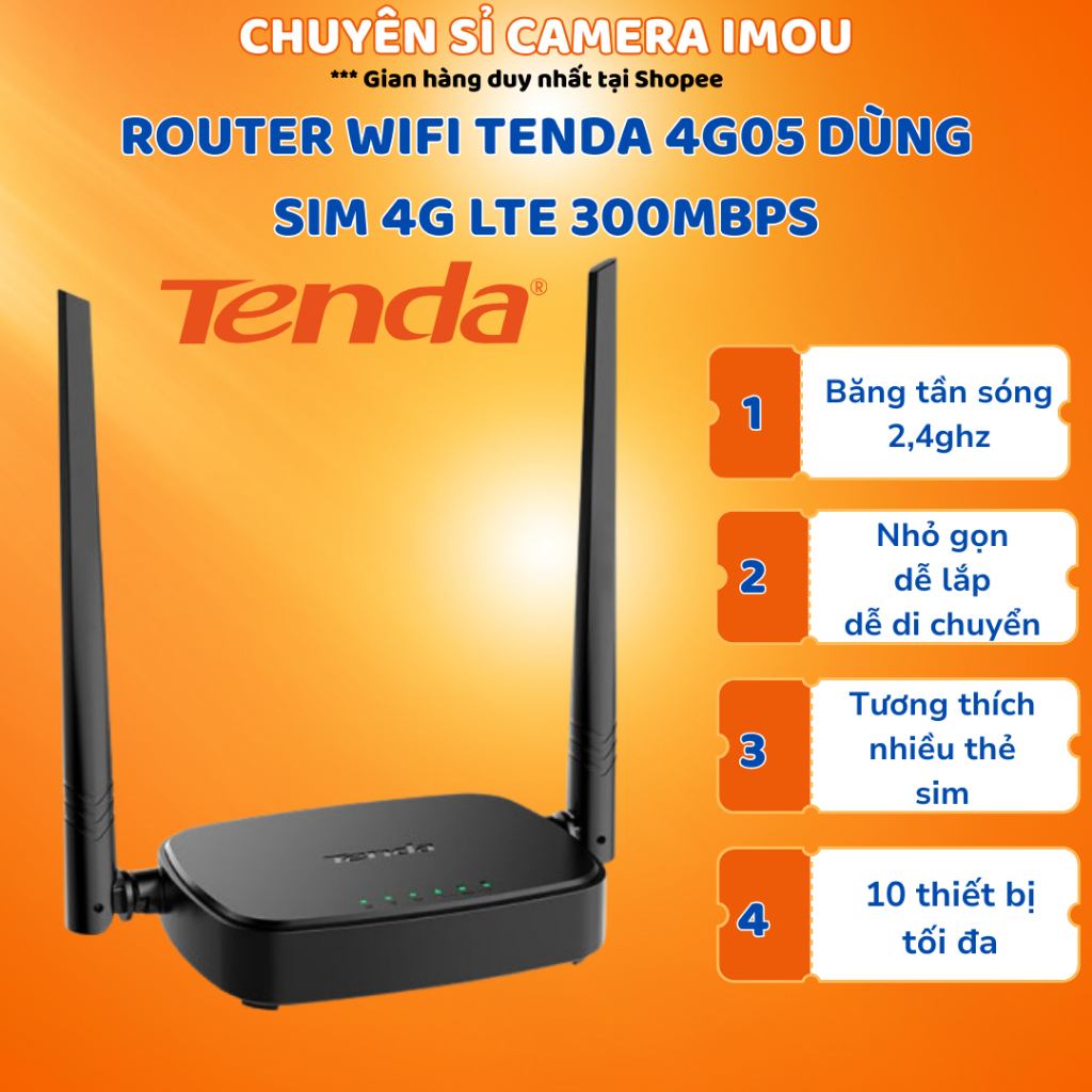 Genuine Tenda 4G05 4G Wifi Router - Wifi transmitter from 4G SIM, high ...
