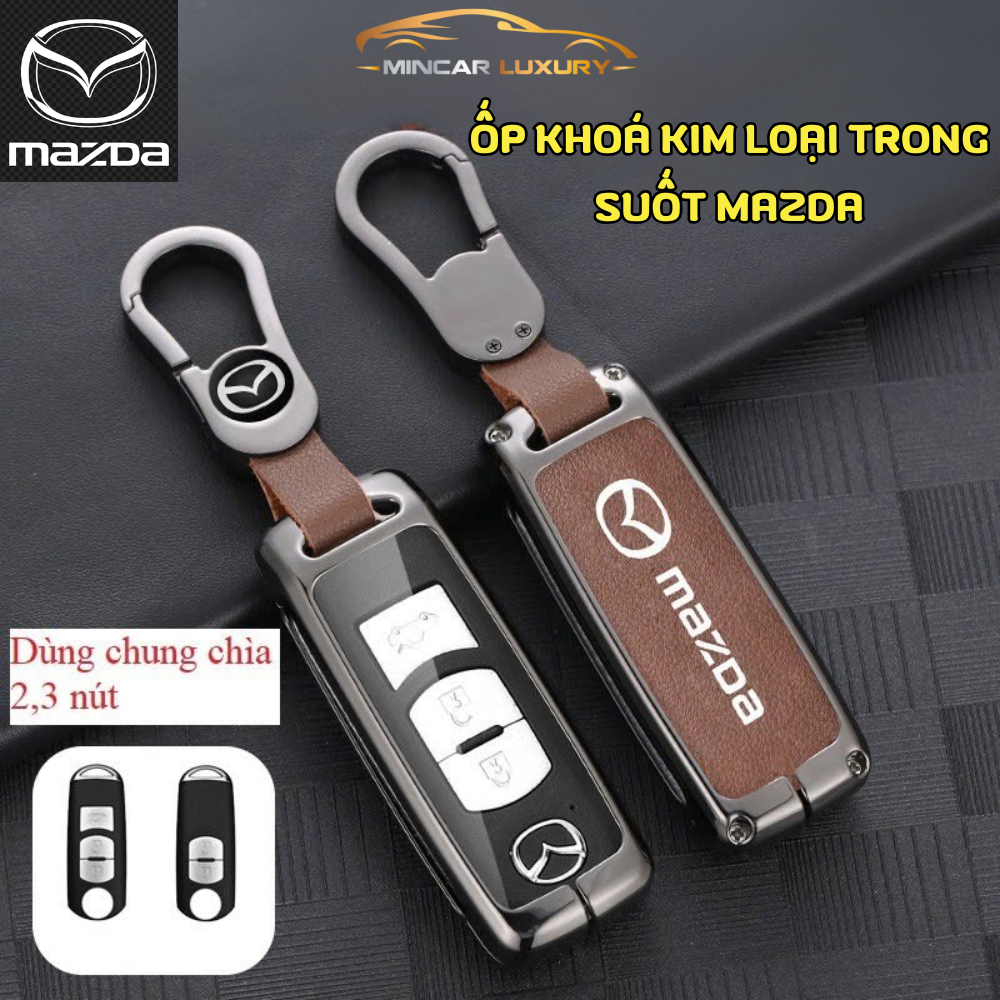 Alloy Key Case for MAZDA CX5, Mazda 2 CX30, CX8, Mazda 3 Type 2 Button ...