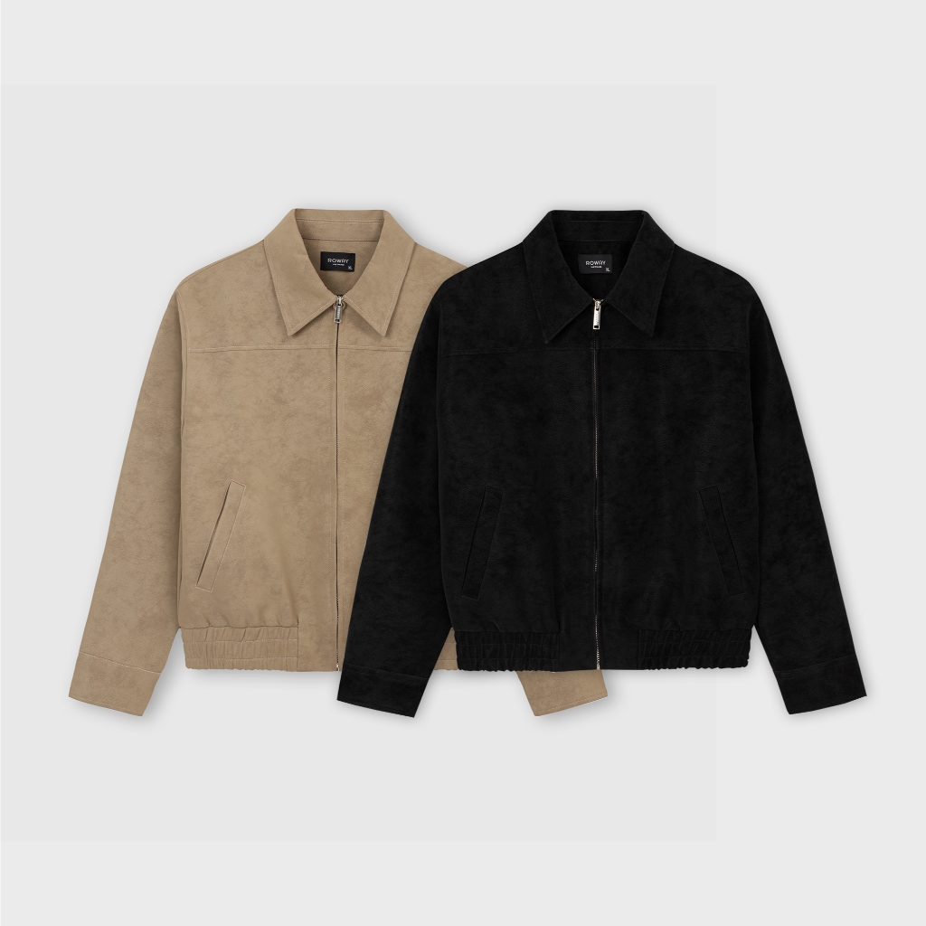 Jacket ROWAY high quality, thick PU leather | Leather Jacket | Shopee ...