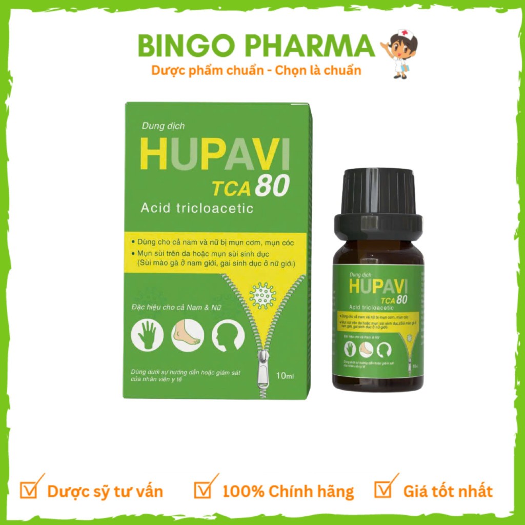 Hupavir TCA 80 (Hupavi) for warts, warts, warts on hands, legs, neck ...