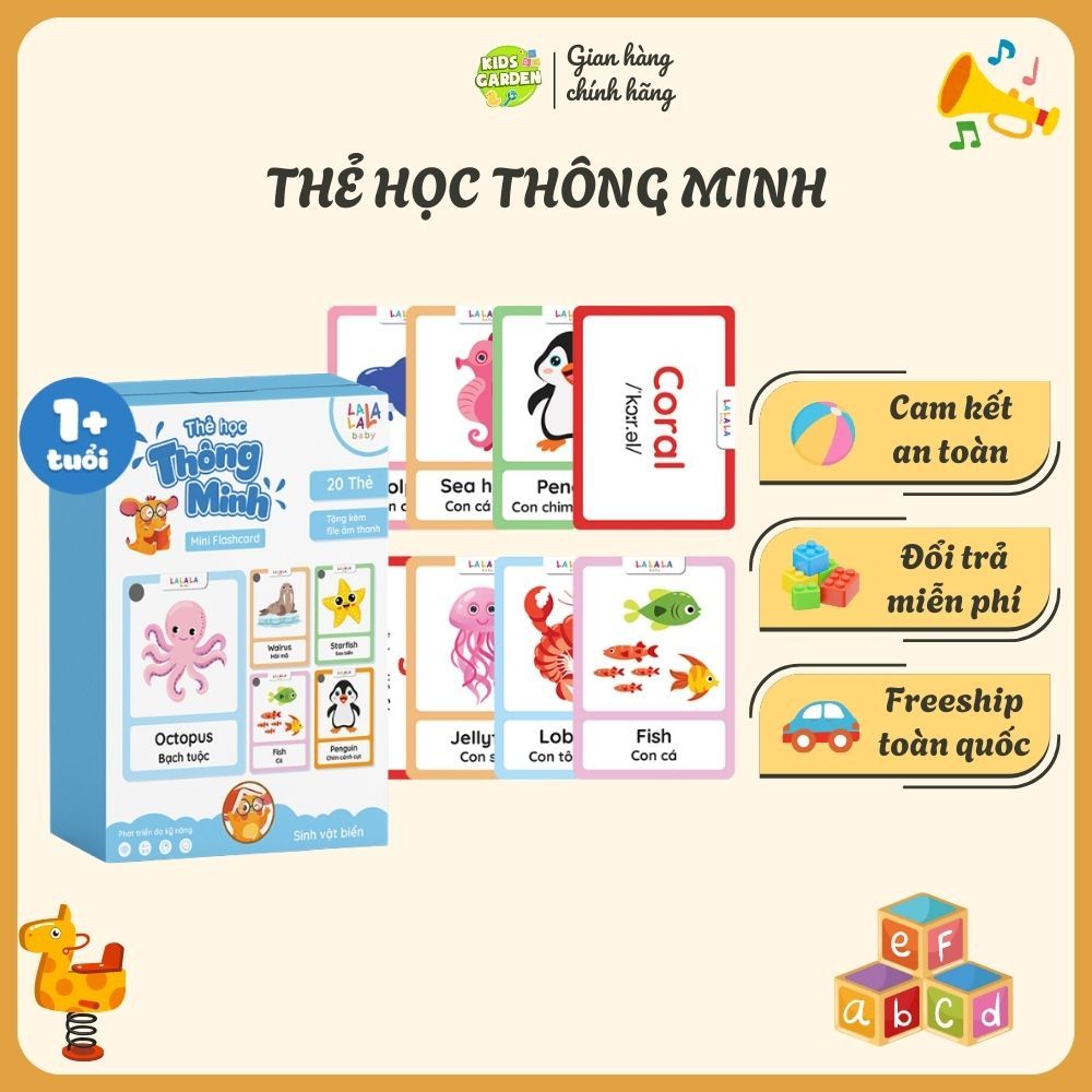Ahihi Smart Learning Cards for Children According to Each Theme of ...