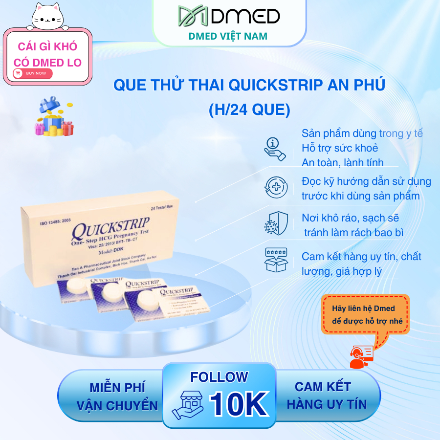 An Phu Quickstrip Pregnancy Test (H/24 Strips) | Shopee Philippines