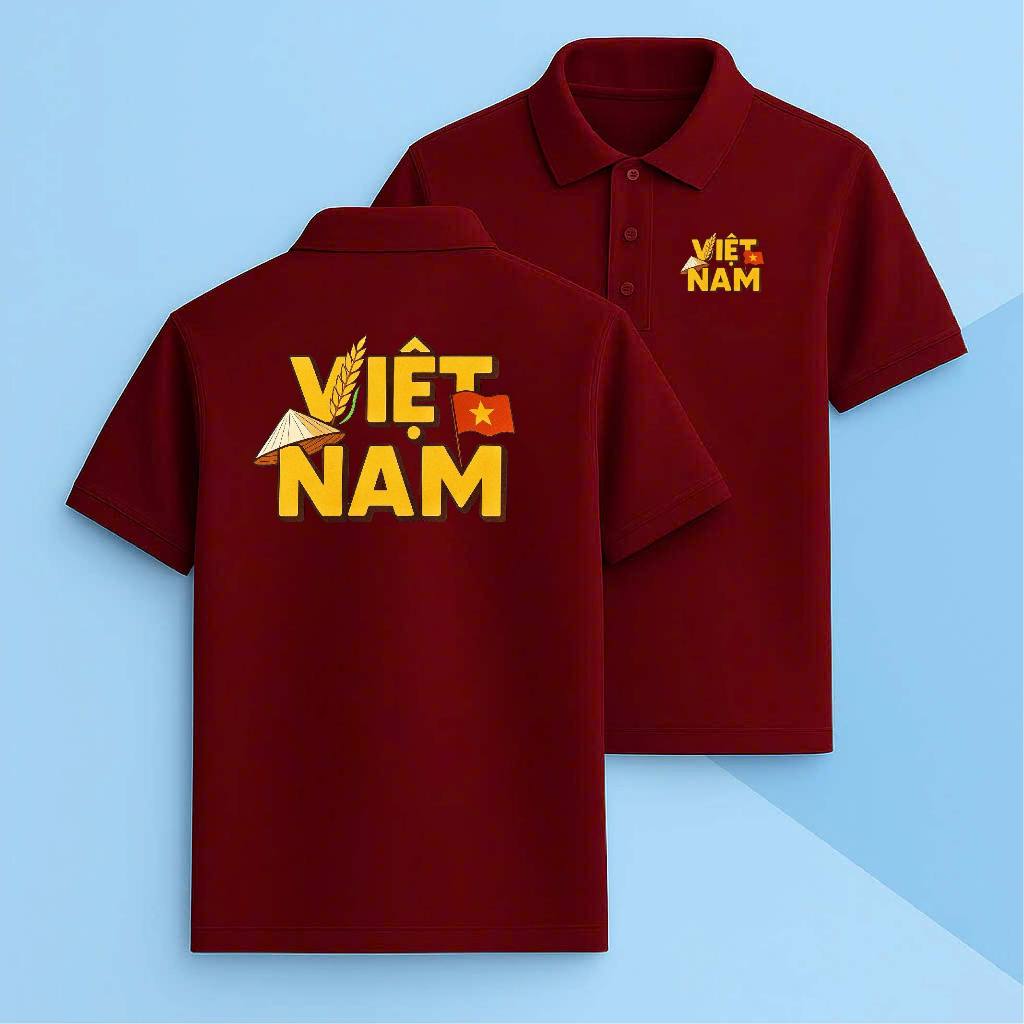 VIETNAM RICE polo neck t-shirt with BIG SIZE - AOTHUNSN - POLY COTTON ...