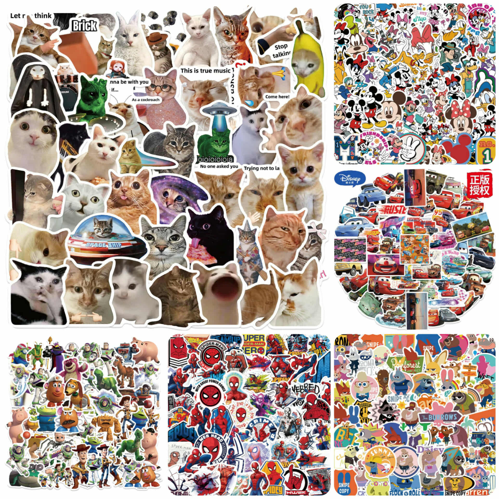 Combo of 50 Cute Disney MEME Cartoon Stickers DIY Stickers for the ...