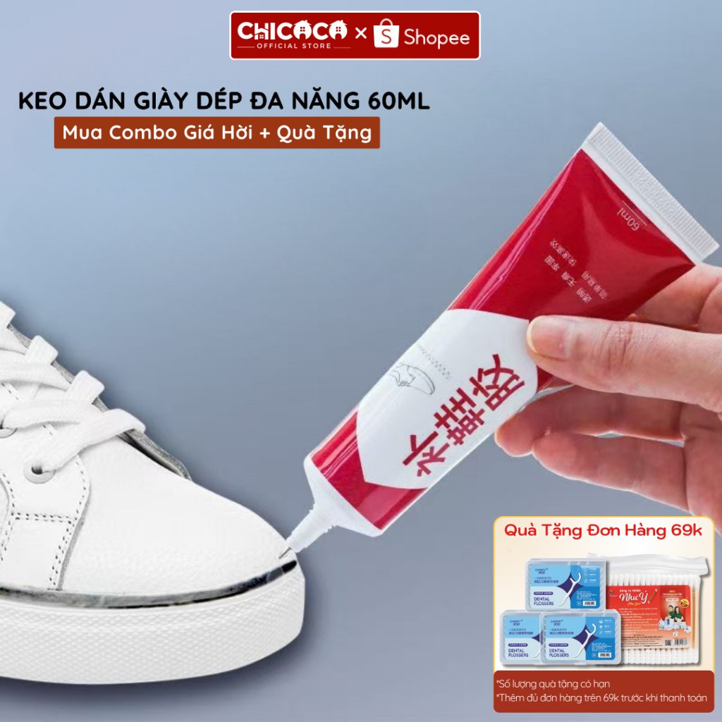 CHICOCO Multipurpose Super Adhesive Transparent Shoe Glue 60ml Capacity ...