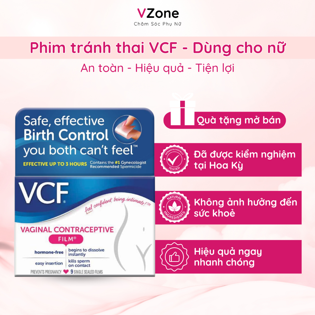 VCF contraceptive film, safe, effective, fast and convenient women's ...