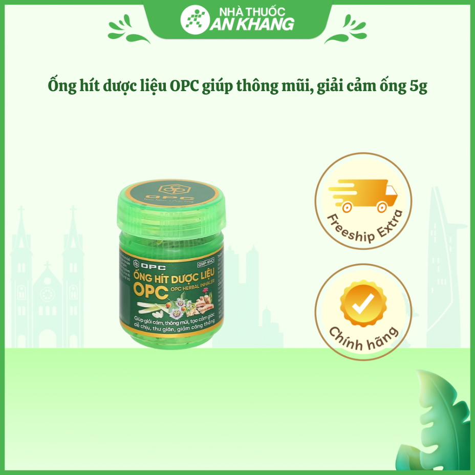 OPC medicinal inhaler helps clear nasal passages and relieve colds 5g ...