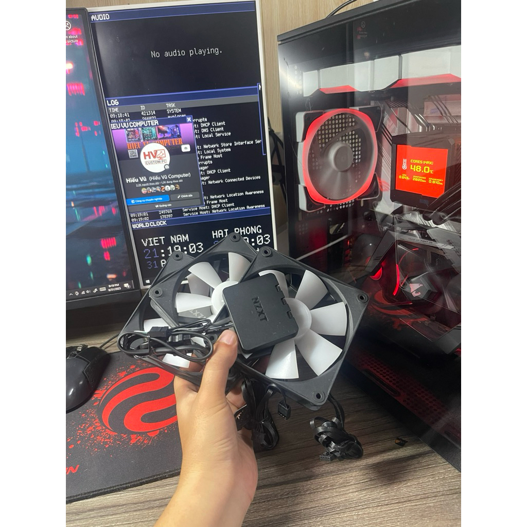 SET OF 3 NZXT ELITE FAN ( NZXT Karaken Elite RGB AIO Peeling) With NZXT ...
