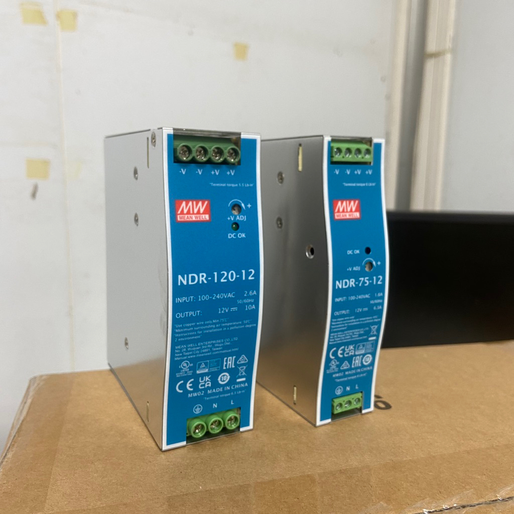 (Genuine) (Meanwell) Meanwell NDR-120-12,NDR-75-12,12v electrical ...