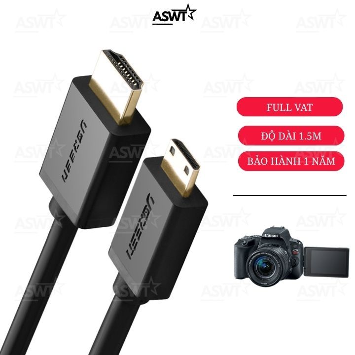 HDMI cable connecting livestream for Canon EOS Rebel SL2, SL3 cameras ...