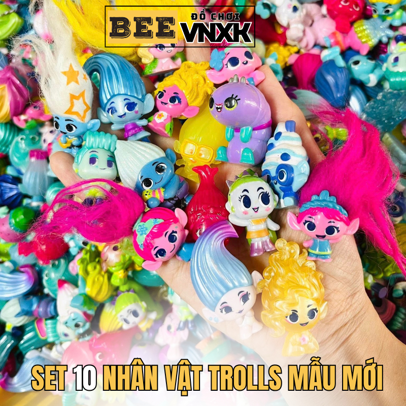 Set of 10 new season Trolls movie character models - Many genuine ...