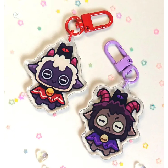 Cult of the Lamb Keychains & Stickers | Lamb, Goat | Shopee Philippines