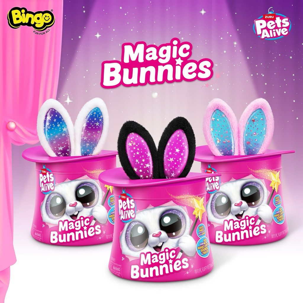 Magic Rabbit Toy Box with Fun Sounds for Children - Zuru Pets Alive ...