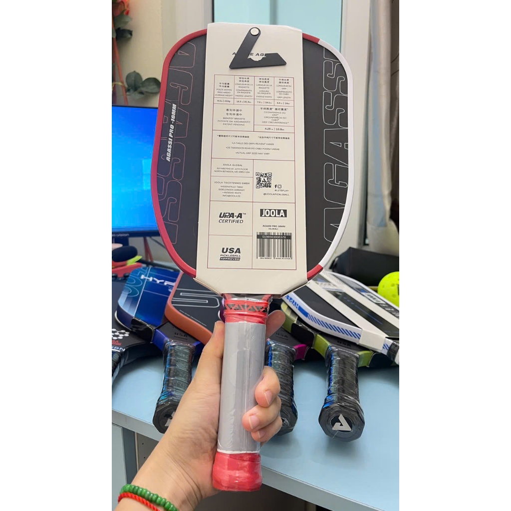 Joola Agassi Pro Pickleball Racket | Check NFC Standard | Compact ...