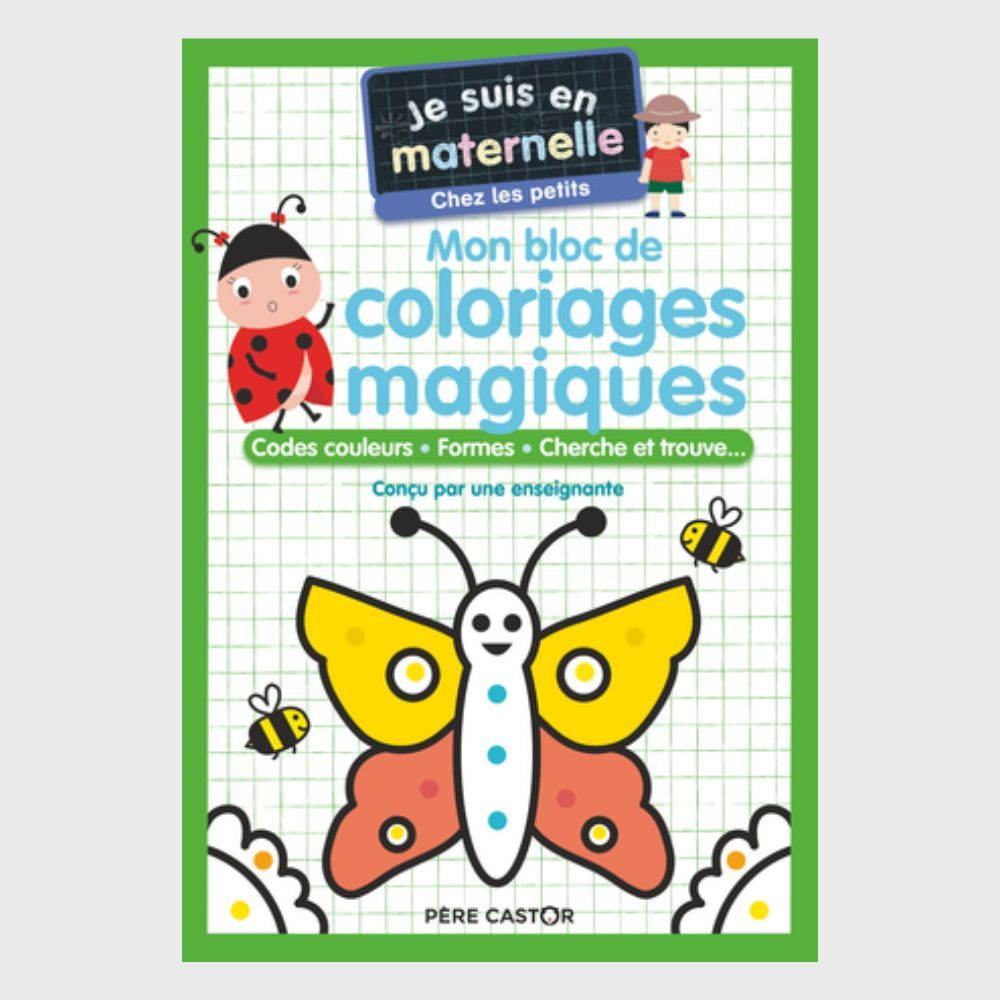French book - Je Suis En Maternelle - Mon Bloc De Coloriages Magiques ...