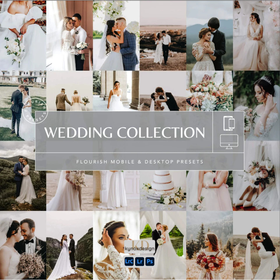 [Premium Lightroom Preset] Wedding Collection, Presets Wedding photo ...
