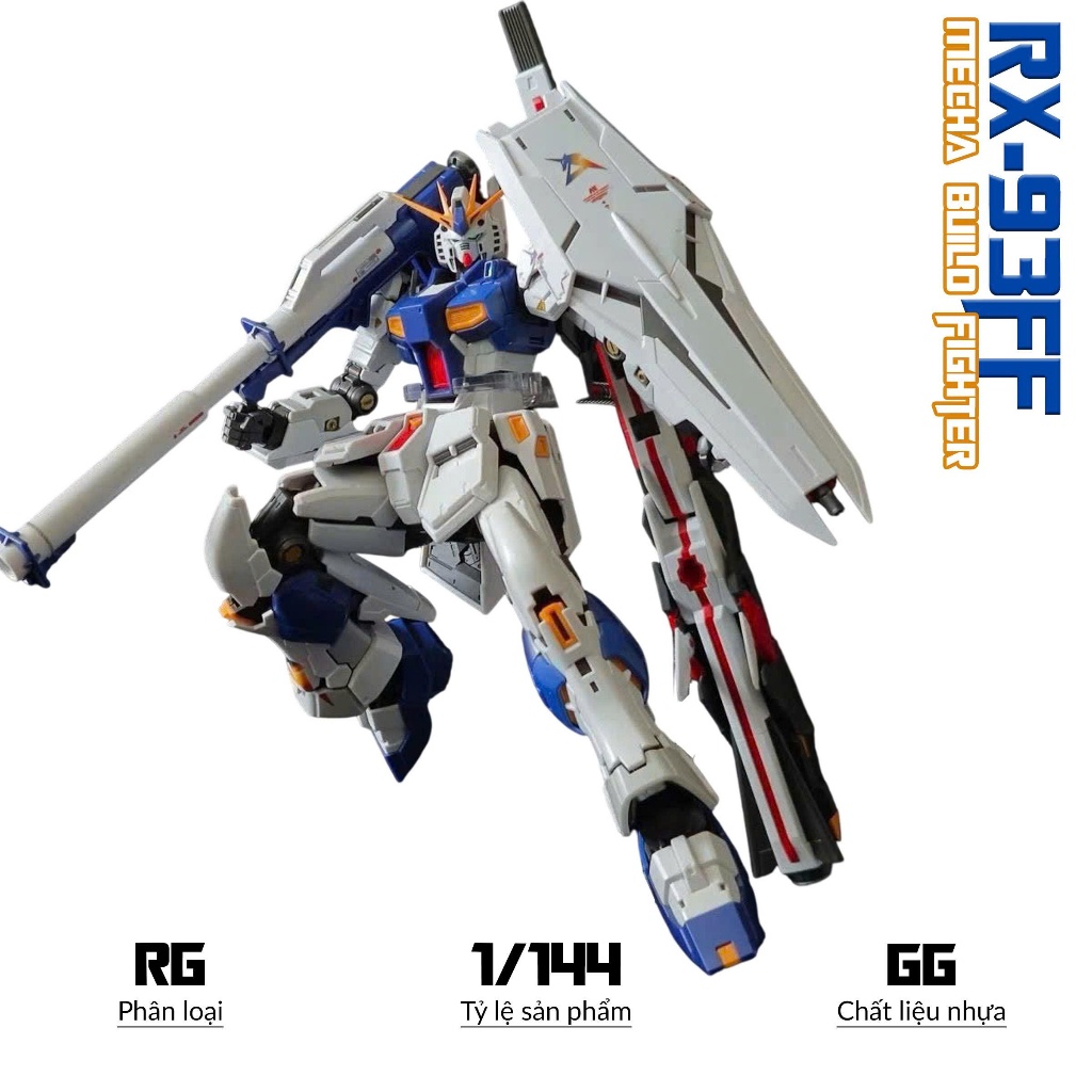 RG RX-93FF Nu side F Model, 1/144 Mecha, Plastic Assembly Toy | Shopee ...