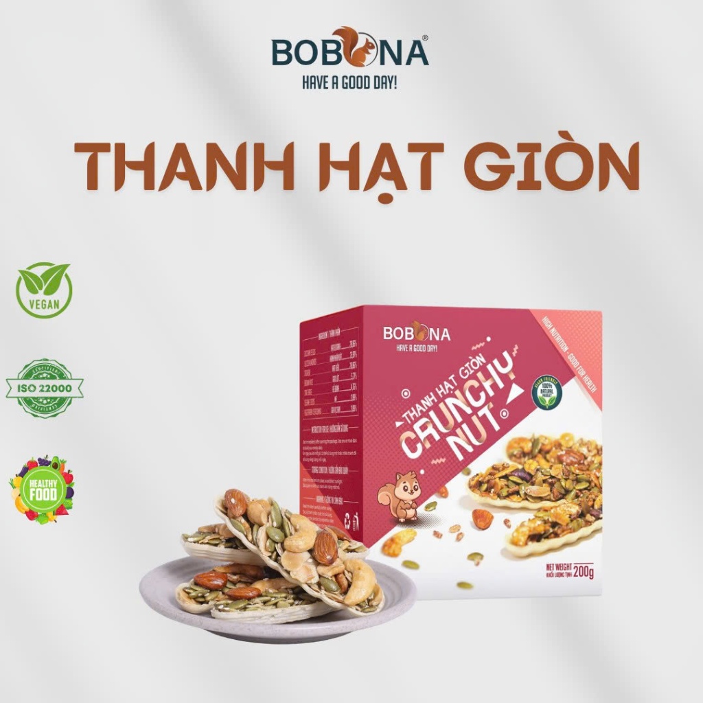 BOBONA Super Grain Crispy Nut Bars, Convenient, Safe for Health, Can Be ...