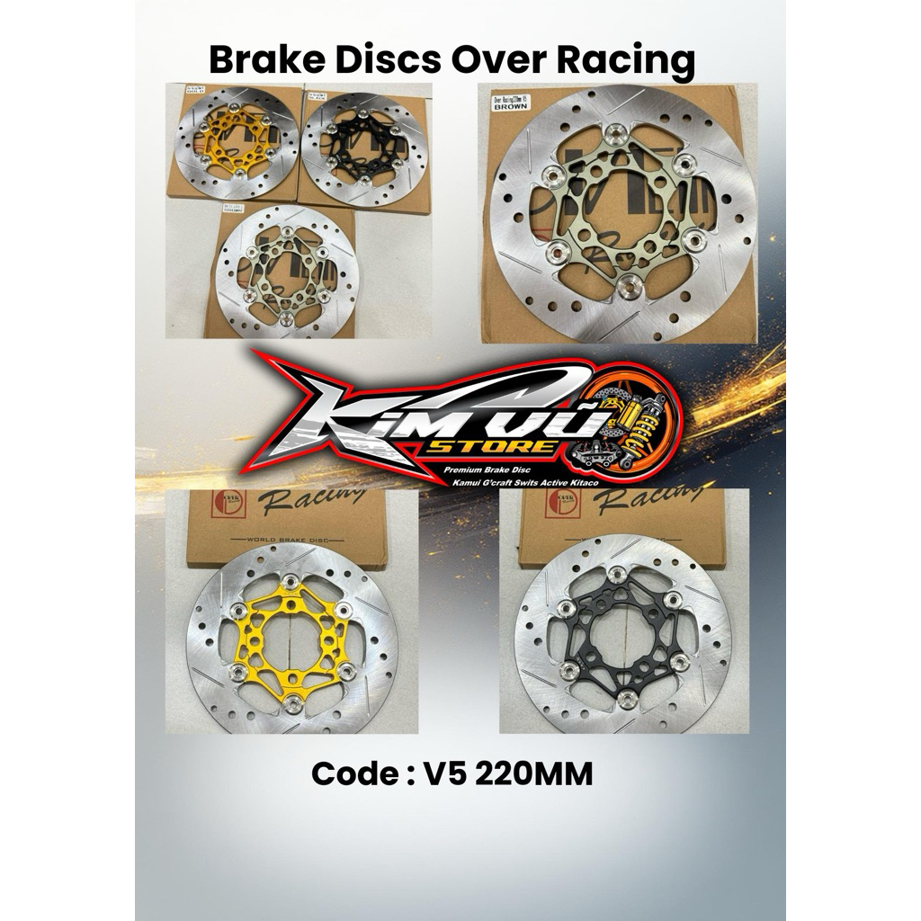 Over Racing V5 220mm Brake Disc - High Quality Product - 4 Common Disc ...