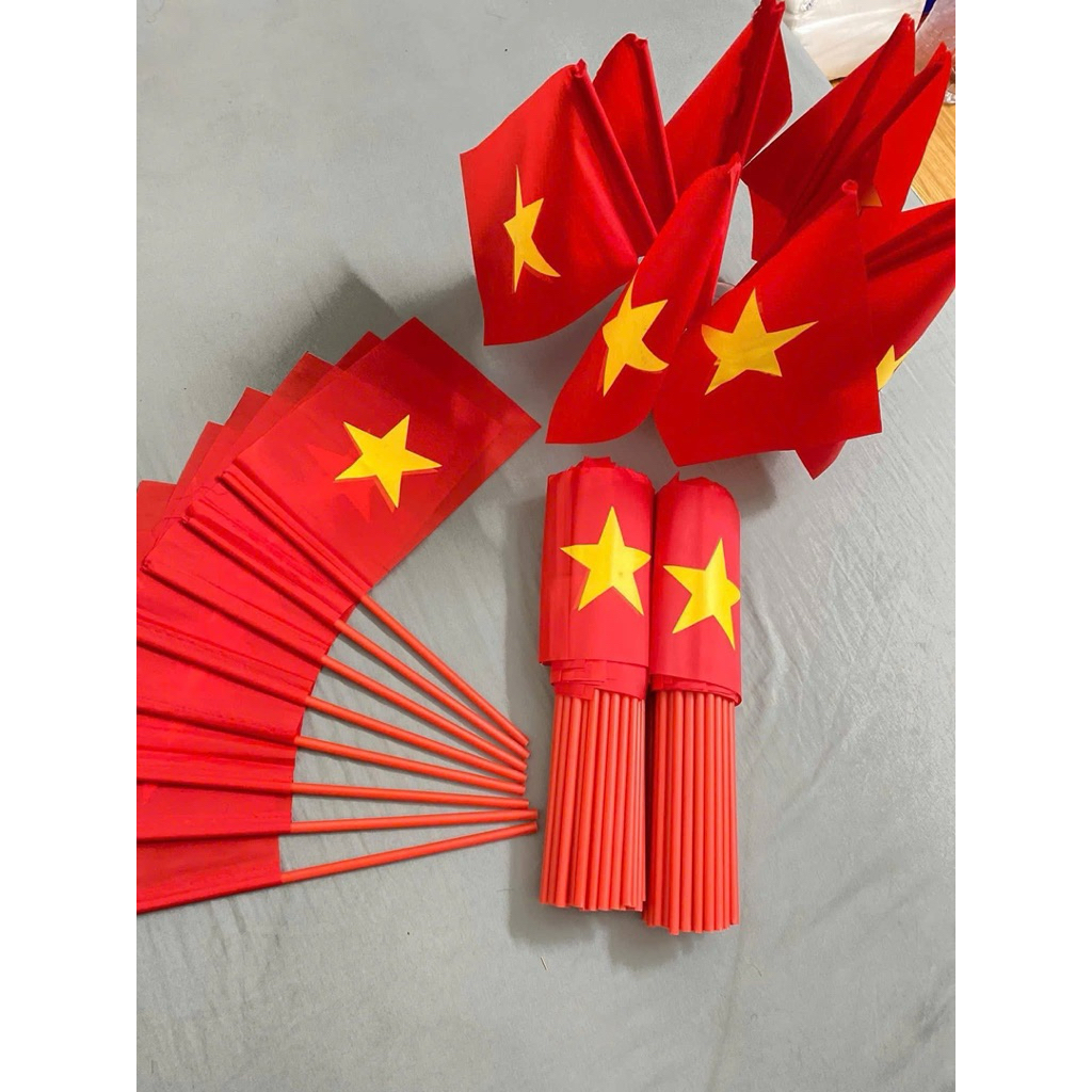 Combo of 100 hand-held mini National flags, often used for festivals ...