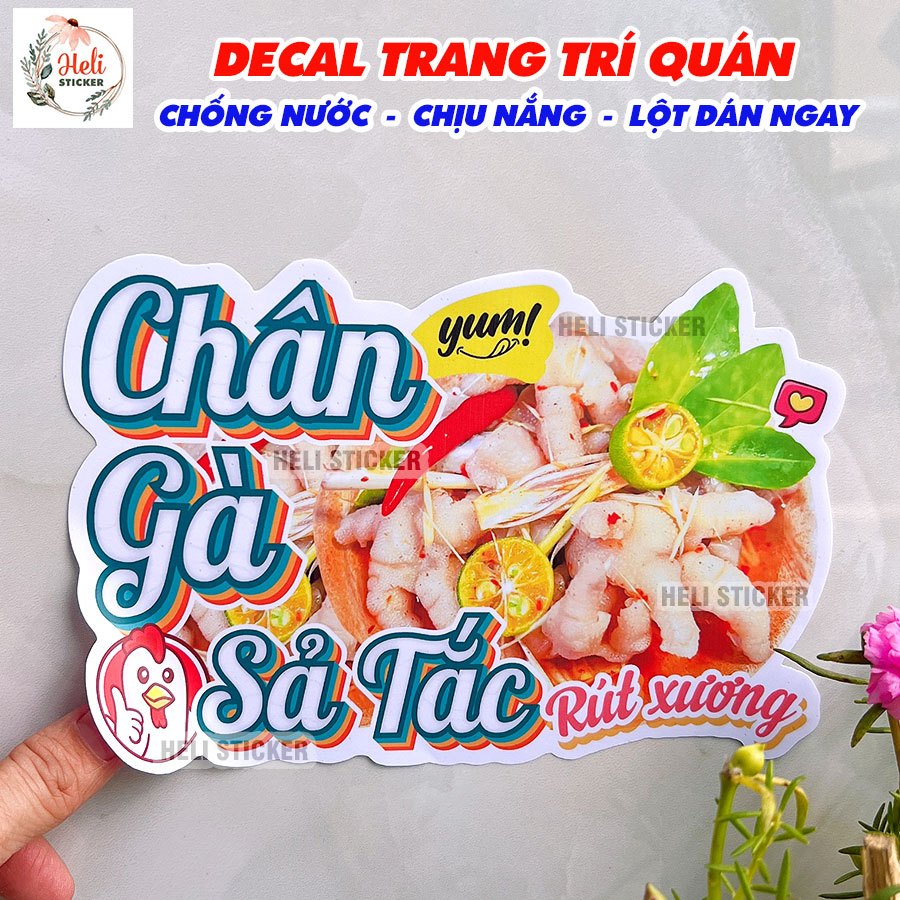 Lemongrass CHICKEN FEET Decal Decorating Restaurants, Coffee Shops ...