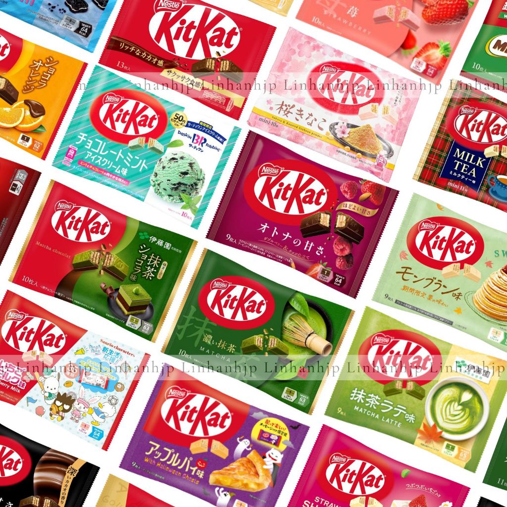 KitKat with many flavors, pack of 7-14 bars depending on type ...