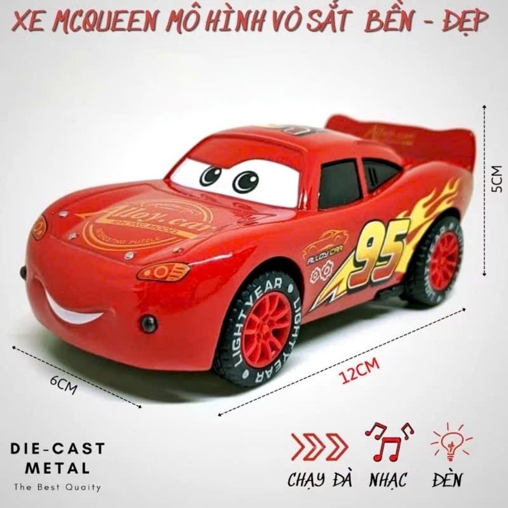 Lightning McQueen toy car, 3D model that lights up and plays music - a ...