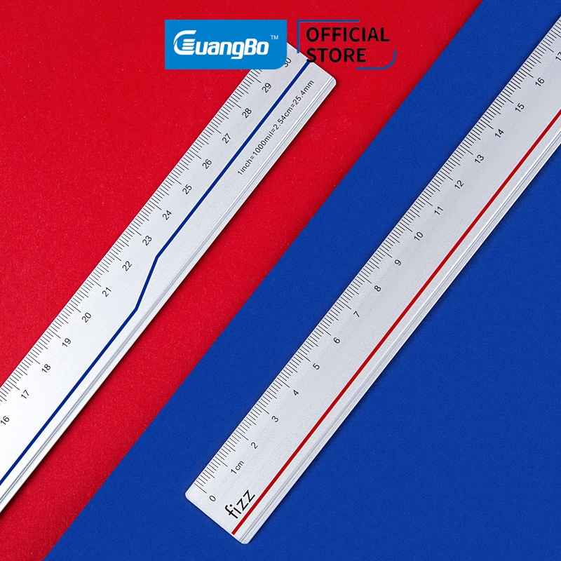 Fizz Guangbo Aluminum Ruler 30cm FZ22703 | Shopee Philippines